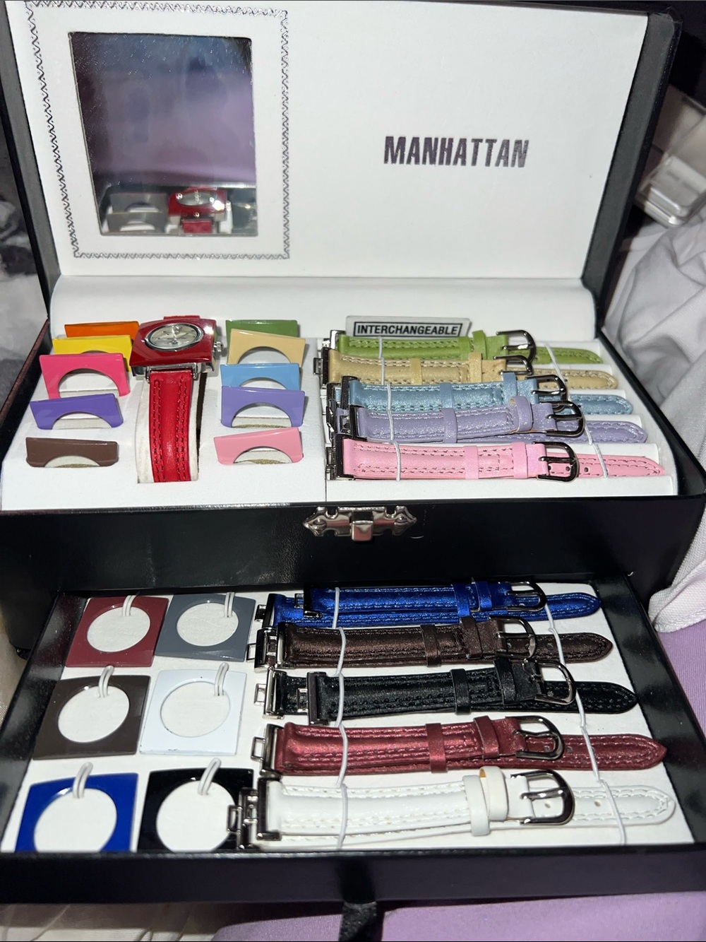 Women's Interchangeable Watch Set with 10 Multiple Straps